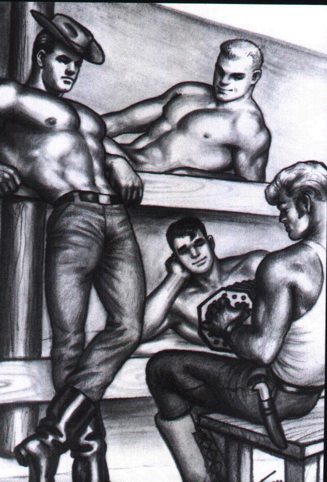 Gay leather daddy silhouette laptop skin by madant