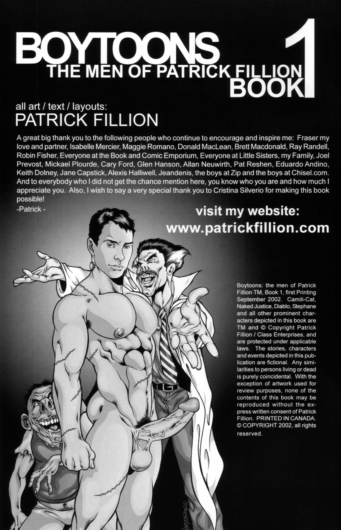 Boytoons The Men Of Patrick Fillion #1. 
